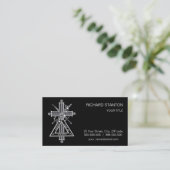 Freemasonenkreuz Visitenkarte (Stehend Vorderseite)