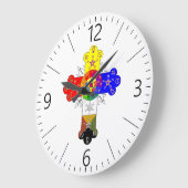 Freemasonic Rosy Cross Große Wanduhr (Winkel)