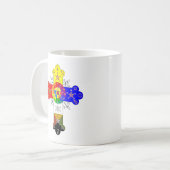 Freemasonic Rosy Cross Kaffeetasse (Vorderseite Links)