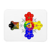 Freemasonic Rosy Cross Magnet (Horizontal)