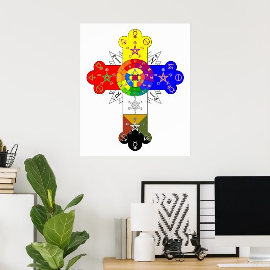 Freemasonic Rosy Cross Poster (Heimbüro)