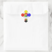 Freemasonic Rosy Cross Runder Aufkleber (Tasche)