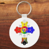 Freemasonic Rosy Cross Schlüsselanhänger (Vorderseite)