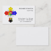 Freemasonic Rosy Cross Visitenkarte (Vorne/Hinten)