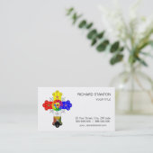 Freemasonic Rosy Cross Visitenkarte (Stehend Vorderseite)