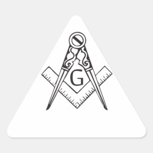 freemasonry.ai dreieckiger aufkleber