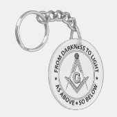 Freemasonry emblem schlüsselanhänger (Vorderseite links)