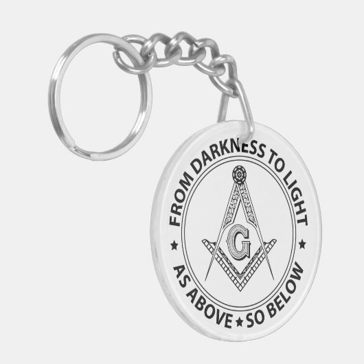 Freemasonry emblem schlüsselanhänger (Vorderseite links)