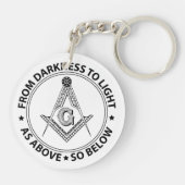 Freemasonry emblem schlüsselanhänger (Rückseite)