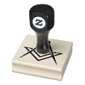 Freemasonry Square Compass Masonic Gummistempel (Stempel)