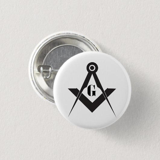 Freemasonry symbol button (Vorne & Hinten)
