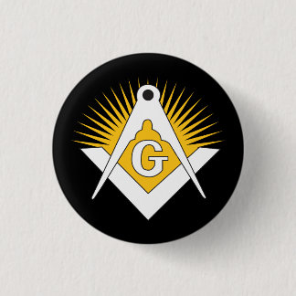Freemasonry symbol button