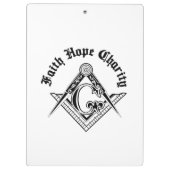 Freemasonry symbol klemmbrett (Rückseite)