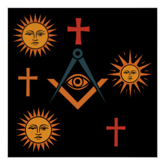 Freemasonry symbol OtterBox iPhone case Poster