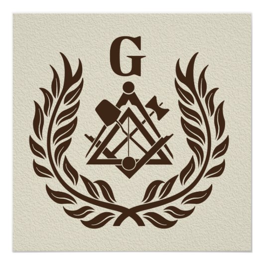 Freemasonry symbol poster (Vorderseite)