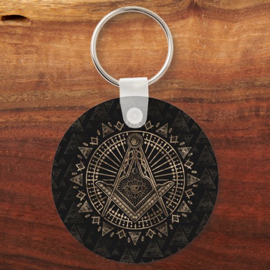 Freemasonry symbol Square and Compasses Schlüsselanhänger (Vorderseite)