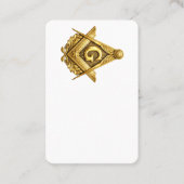 Freemasonry symbol visitenkarte (Vorderseite)