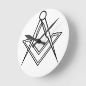 Freemasons Clock Runde Wanduhr (Winkel)