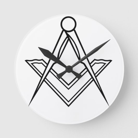 Freemasons Clock Runde Wanduhr (Vorderseite)