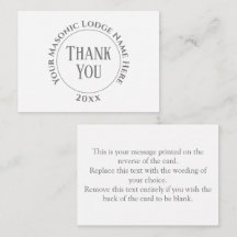 Freemasons Freimaurer Ladys Night Vielen Dank Hinw