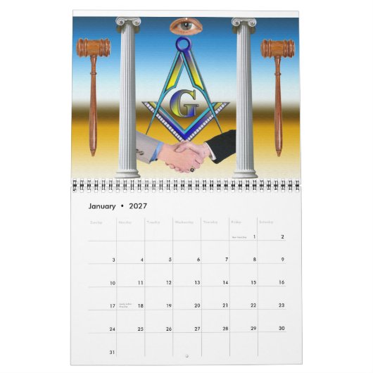 Freemasons-Kalender Kalender (Jan 2027)