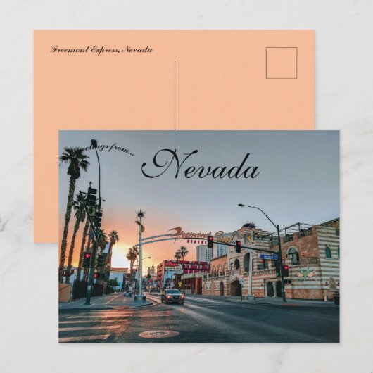 Freemont Express Nevada Postkarte (Vorne/Hinten)