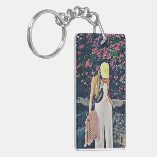 Freen Sarocha mit Hut Schlüsselanhänger (Vorderseite links)