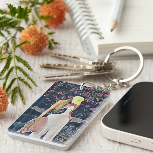 Freen Sarocha mit Hut Schlüsselanhänger (Vorderseite rechts)