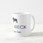 Freenbecky Logo Regenbogenfarben Kaffeetasse (VorderseiteRechts)
