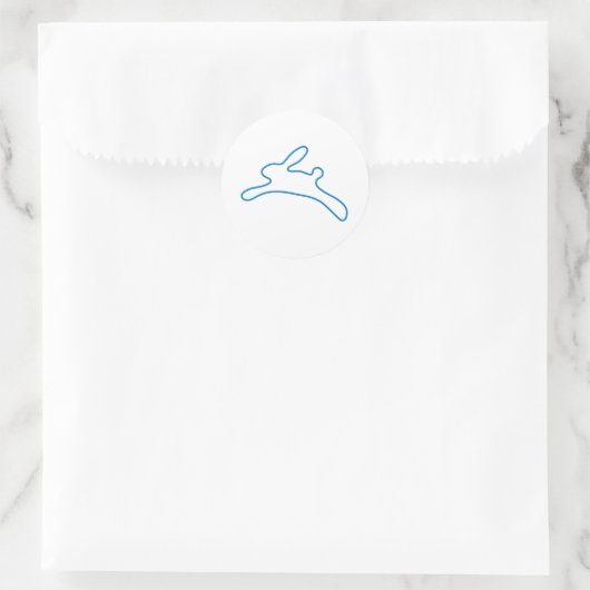 Freenet Bunny Logo Runder Aufkleber (Tasche)