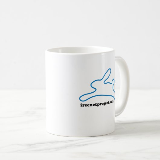 Freenet-Häschen Kaffeetasse (VorderseiteRechts)