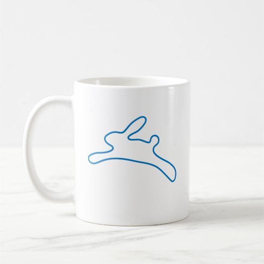 Freenet-Häschen-Logo Kaffeetasse (Links)