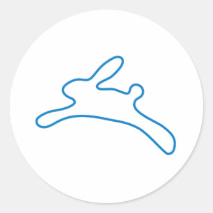 Freenet-Häschen-Logo Runder Aufkleber