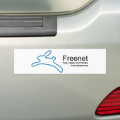 Freenet-Häschen und -name Autoaufkleber (Auf Auto)