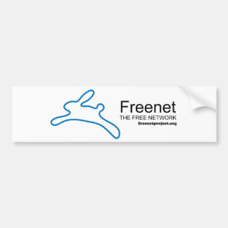 Freenet-Häschen und -name Autoaufkleber