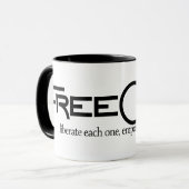 FreeOne Ringer-Tasse Tasse (Vorderseite Links)