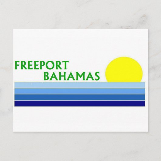 Freeport, Bahamas Postkarte (Vorderseite)