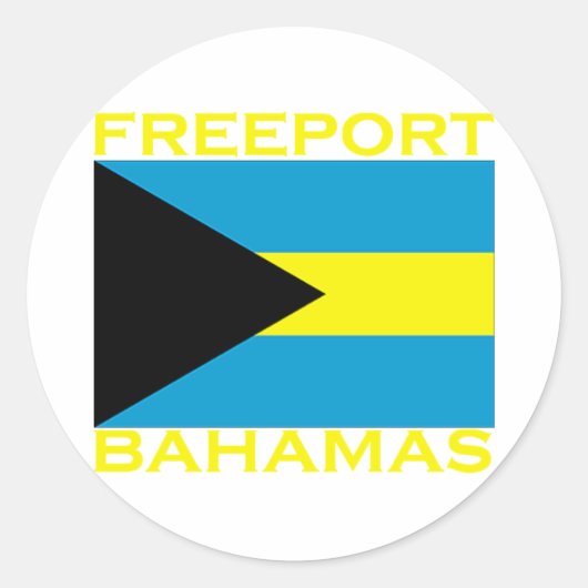 Freeport, Bahamas Runder Aufkleber (Vorderseite)