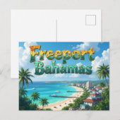 Freeport Bahamas Träumen Postkarte (Vorne/Hinten)