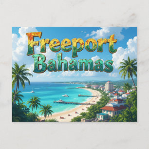 Freeport Bahamas Träumen Postkarte