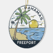 Freeport Bahamas Vintag Keramik Ornament (Links)