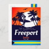 Freeport Bahamas Vintag Souvenirs Postkarte (Vorne/Hinten)