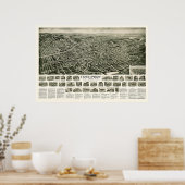 Freeport, NY Panoramic Map - 1925 Poster (Küche)