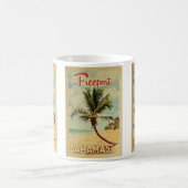 Freeport Palm Tree Vintage Reise Kaffeetasse (Mittel)