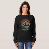 Freeport Texas Mountain Sunset Sunrise Kayaking Sweatshirt (Vorne ganz)