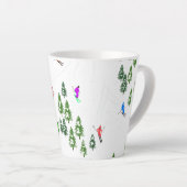 Freeride Alpin Skifahren Milchtasse (Rechte Ecke)