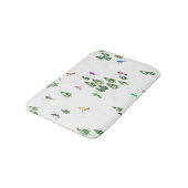 Freeride Alpine Skiern Skifahren Party Badematte (Schrägansicht)