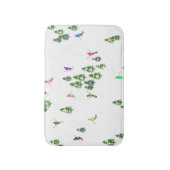 Freeride Alpine Skiern Skifahren Party Badematte (Vorderseite Vertikal)