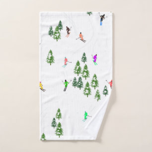 Freeride Alpine Skiern Skifahren Party  Handtuch