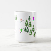 Freeride Alpine Skiern Skifahren Party Kaffeetasse (Mittel)